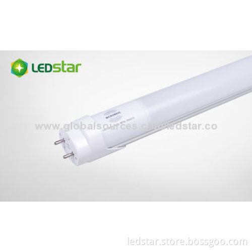 T8 Tubes with Radar Sensor 2835 SMD Chip/1.2m/18W Power/97lm/W/2,800 to 6,500K Color Temperature